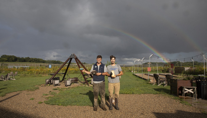 Flatwater Farms stormy rainbow