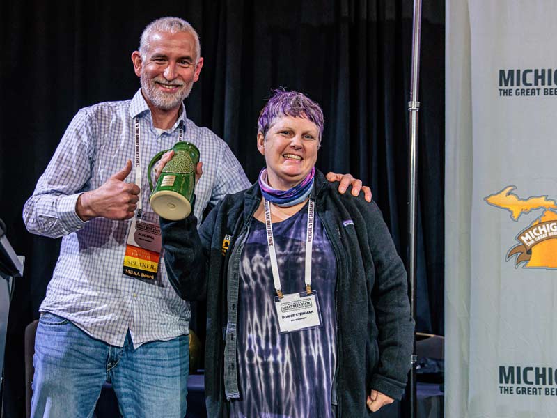 hop growers of michigan chinook cup second place winner bonnie steinman