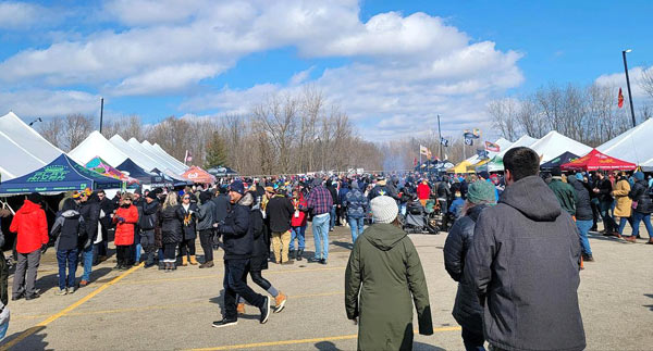 people enjoying the michigan beer guild winter beer festival